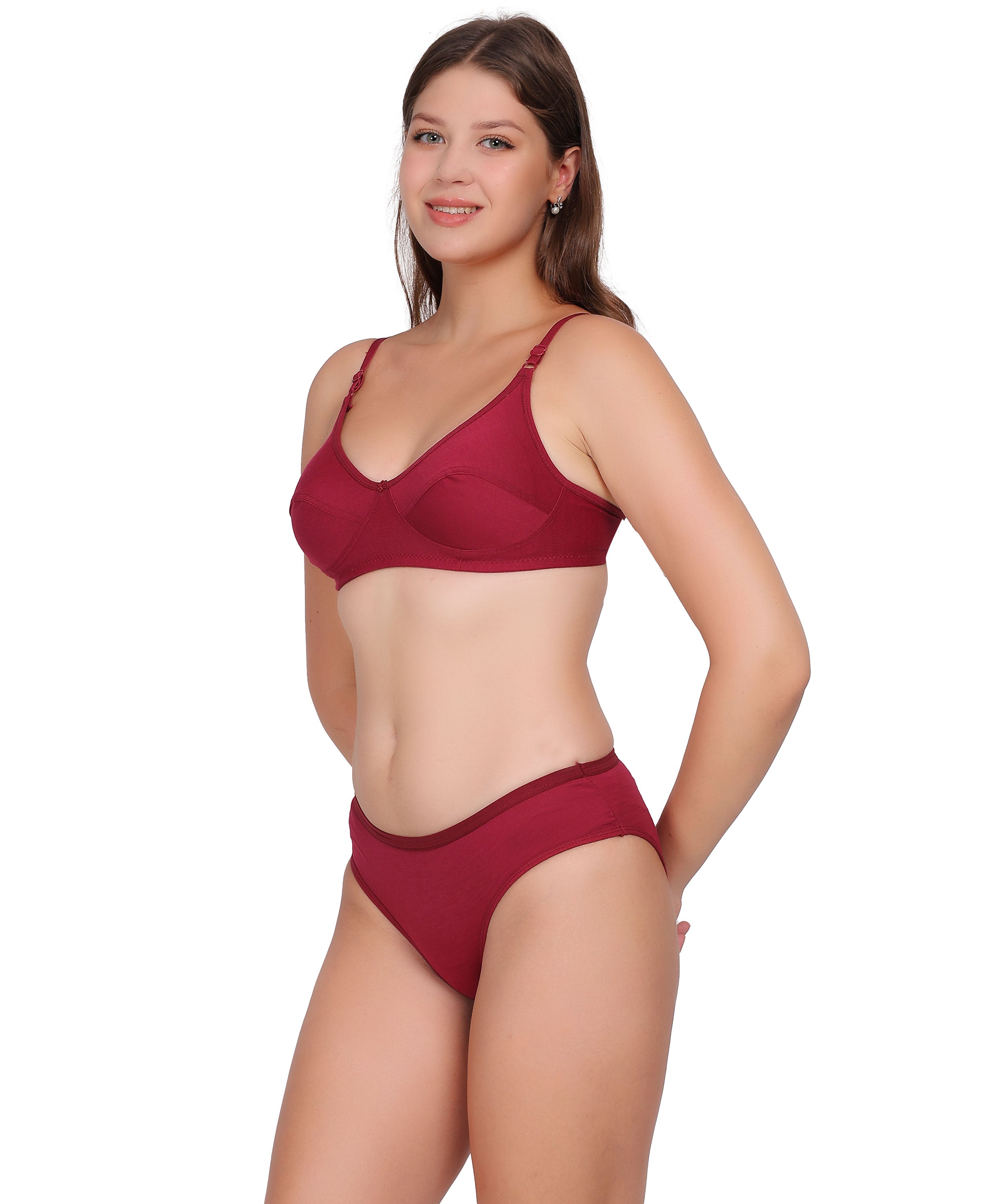 Full-Coverage Lingerie Set: Natural Shape