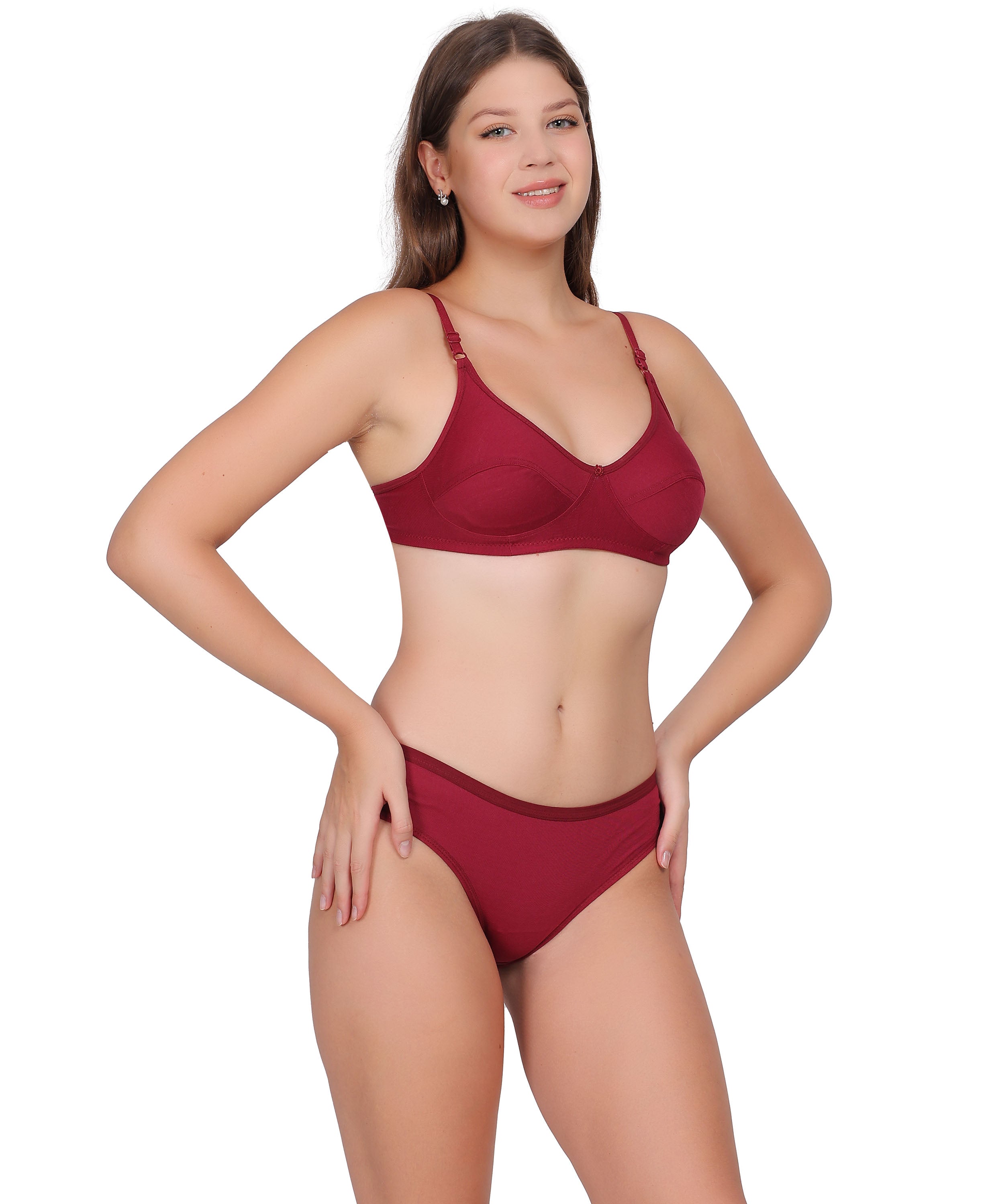 Full-Coverage Lingerie Set: Natural Shape