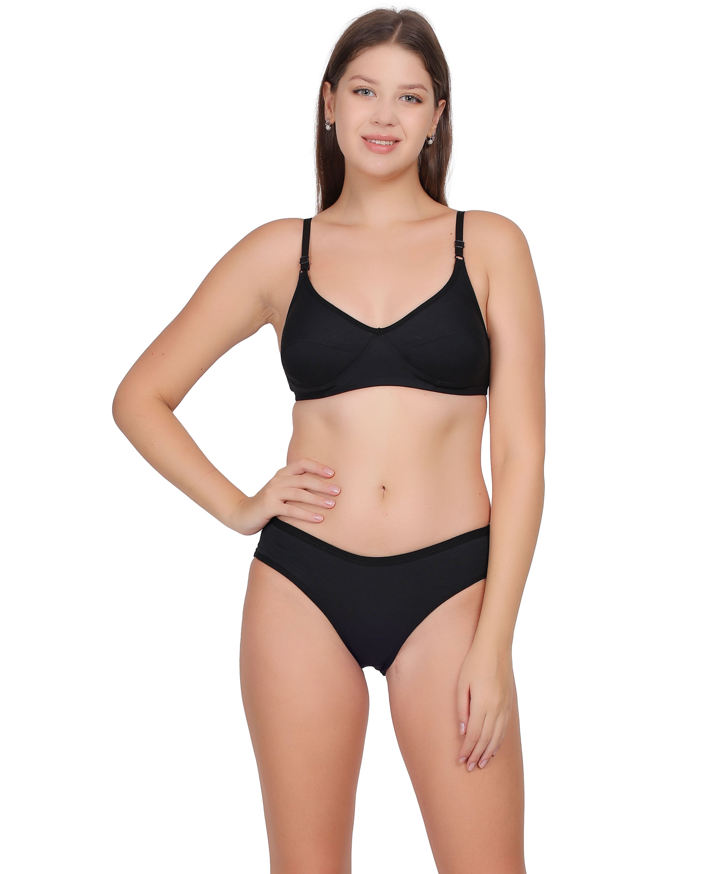 Full-Coverage Lingerie Set: Natural Shape