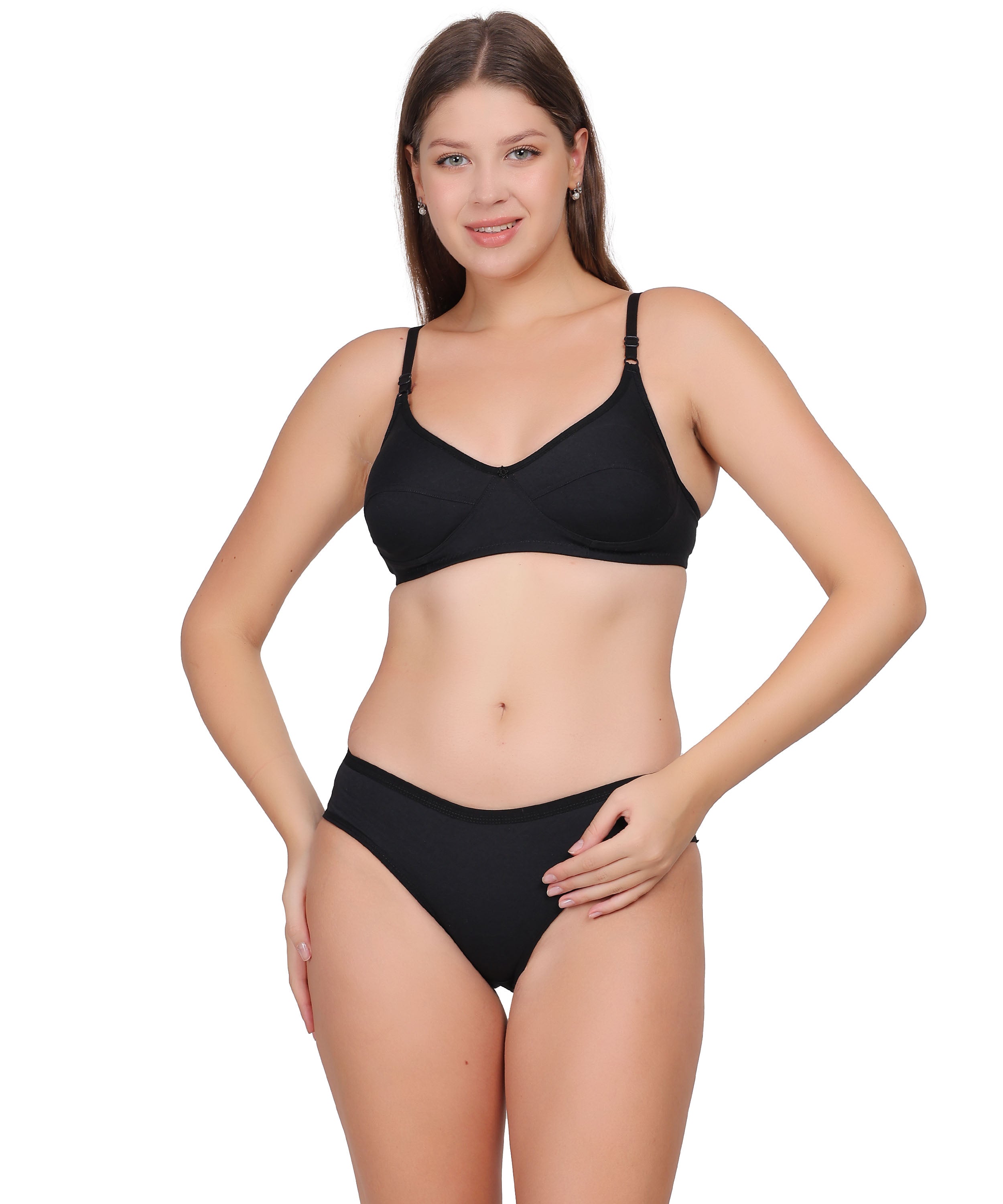 Full-Coverage Lingerie Set: Natural Shape