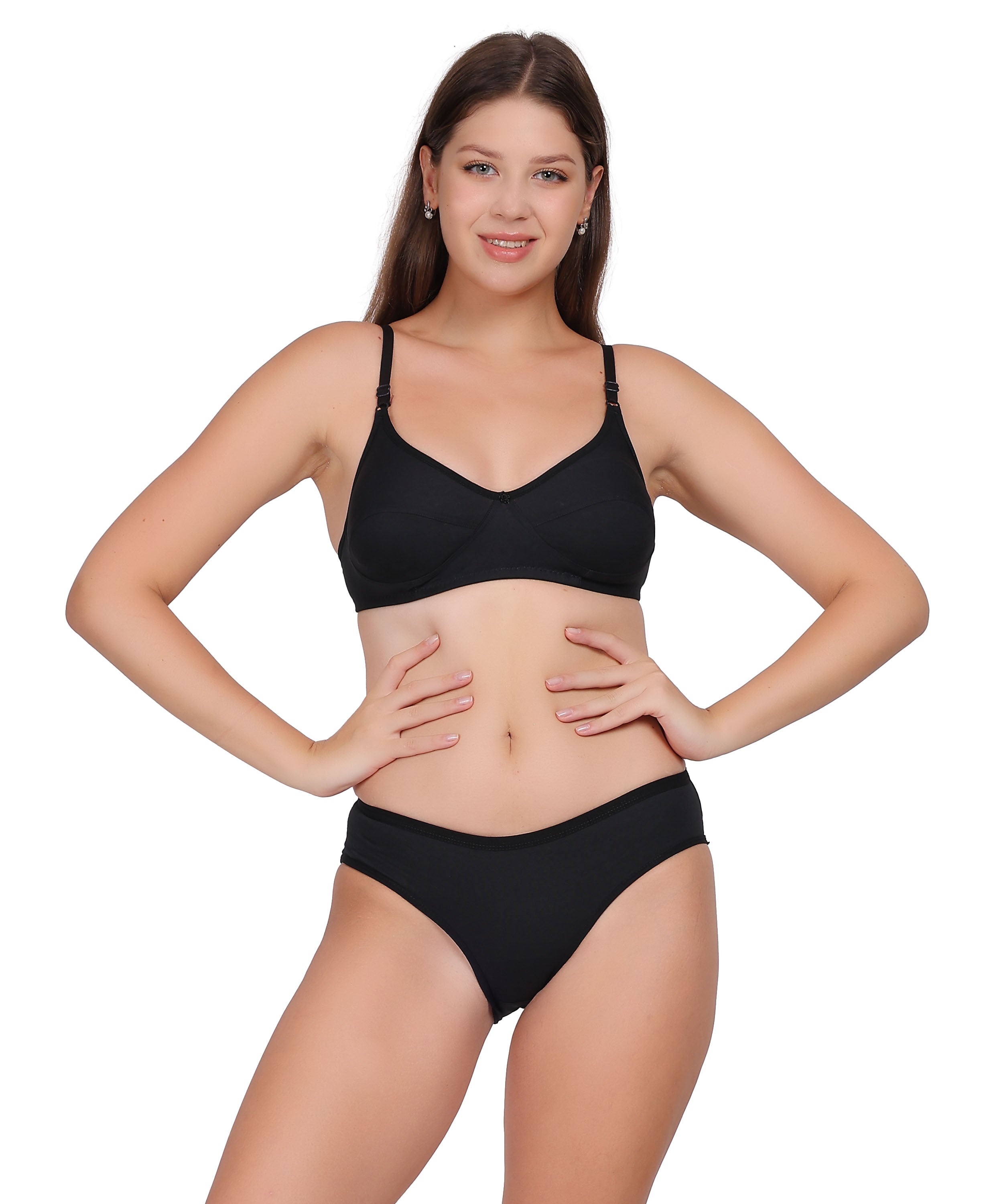 Full-Coverage Lingerie Set: Natural Shape