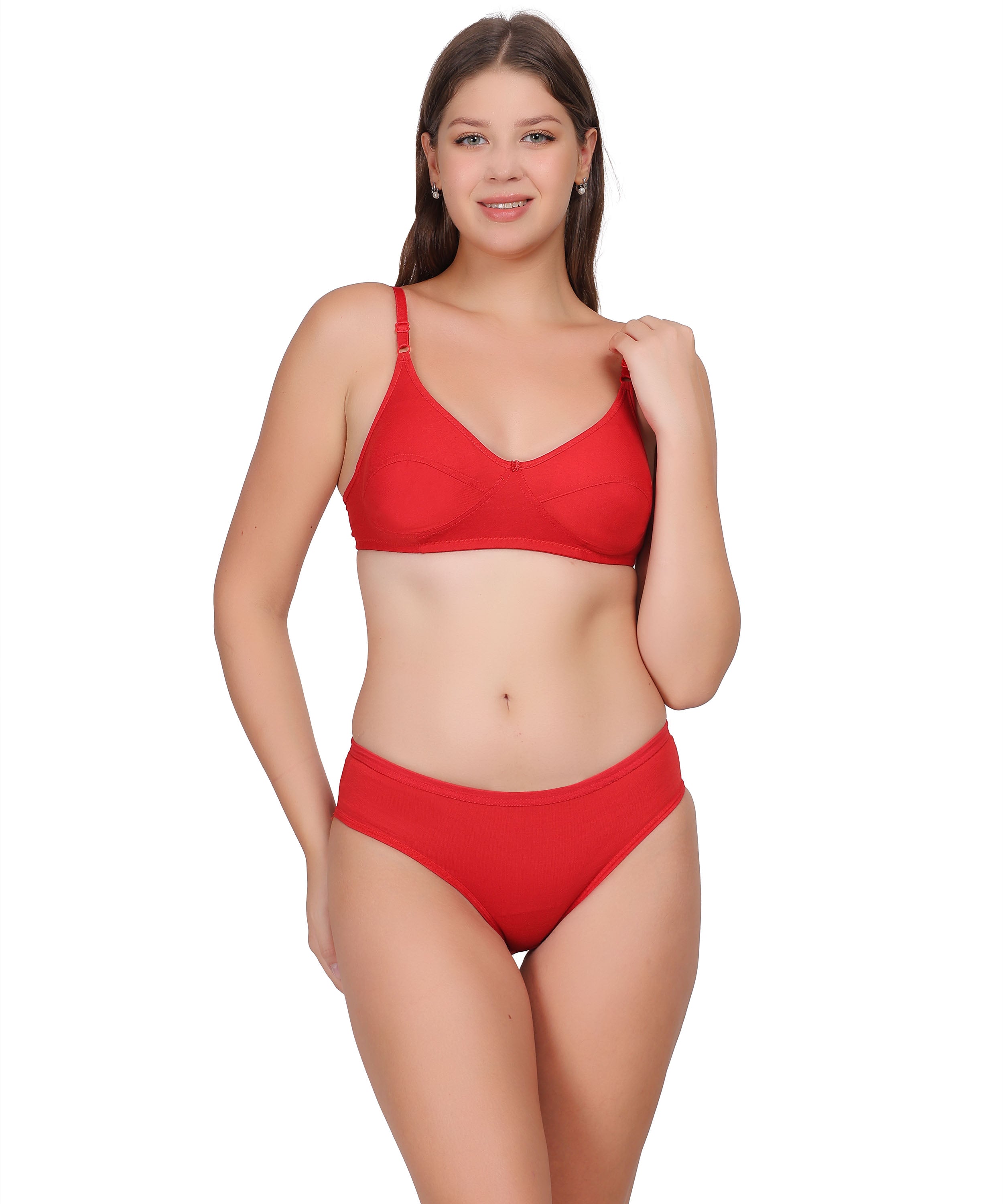 Full-Coverage Lingerie Set: Natural Shape